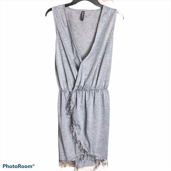 Faux Wrap Style Mini Dress Gamiss Small - Picture 1 of 5